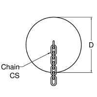 Cylindrical with Chain Marine Rubber Fender