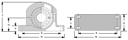 Split Roller Pump Line Shaft Bearing