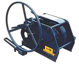 low profile manual barge winch