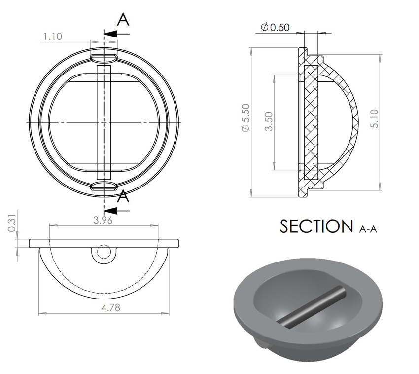 Aluminum Tie Down Point