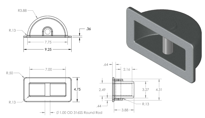 Aluminum Tie Down Points