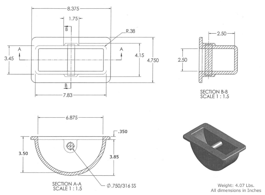Aluminum Tie Down Points