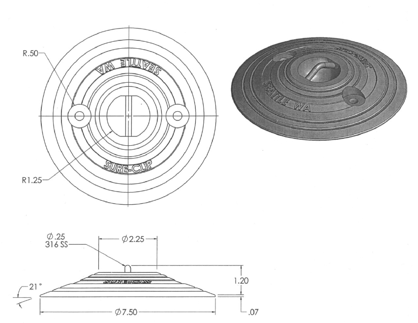 Aluminum Tie Down Point
