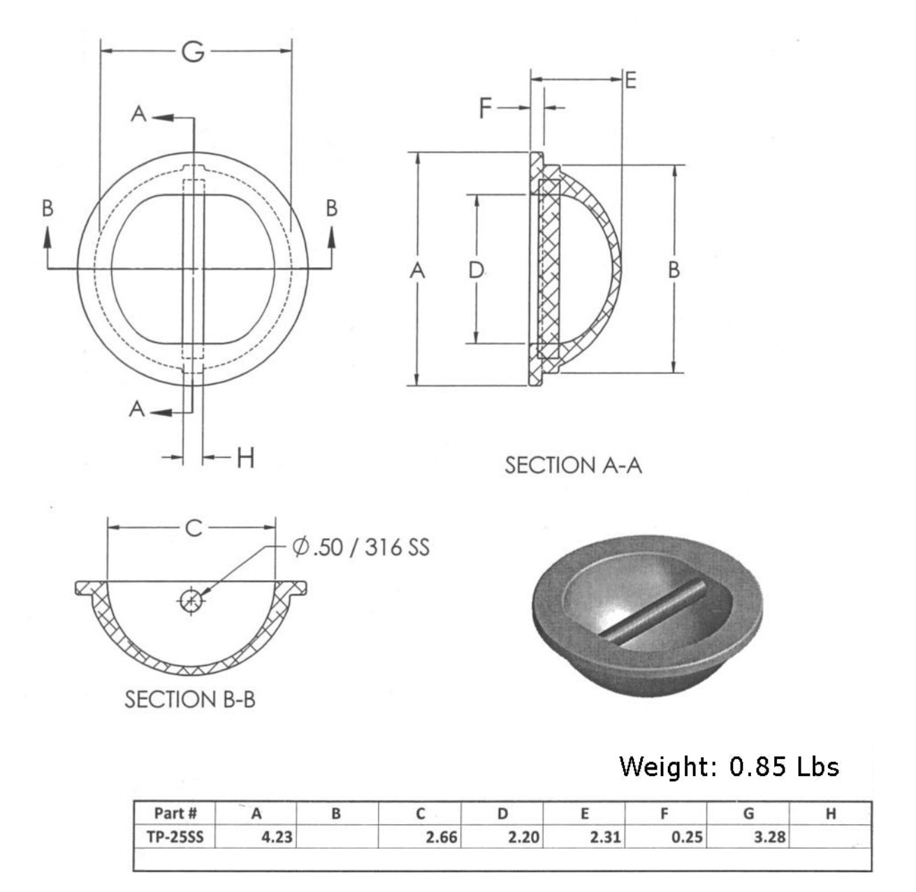 Aluminum Tie Down Points