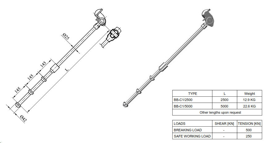 Container Lashing Bar