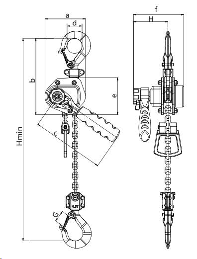 PDC Series Lever Chain Hoists