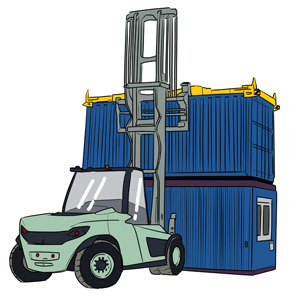 Shipping Container Forklift Attachement