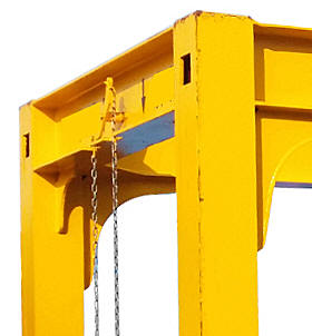 iso container lifting manual operation chain 