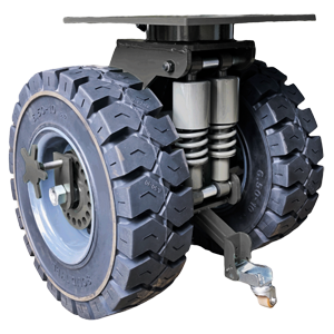 Heavy Duty Caster Wheels with Spring Damper