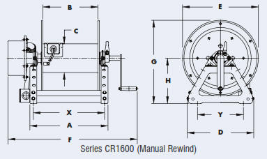 cr1600 cable reel drawing