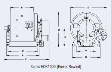 ECR1600 cable reel drawing