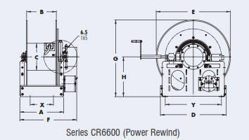 cr6600 cable reel drawing