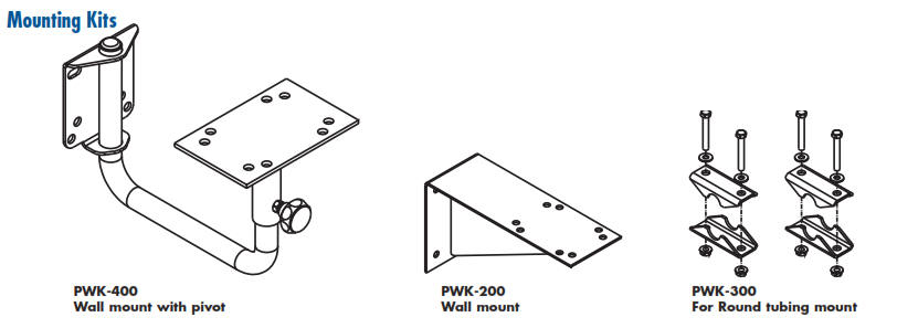 PW-2 Pumper Cleaner Hose Reel Mounting Kits