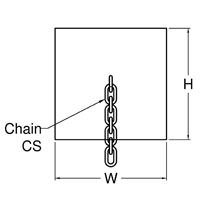 Square with Chain Marine Rubber Fenders