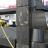 Laminated Rubber Push Knee - Tow Knee Fender