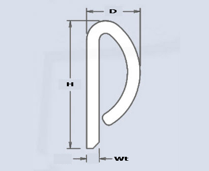 UHMW Fender P Shape UHMW