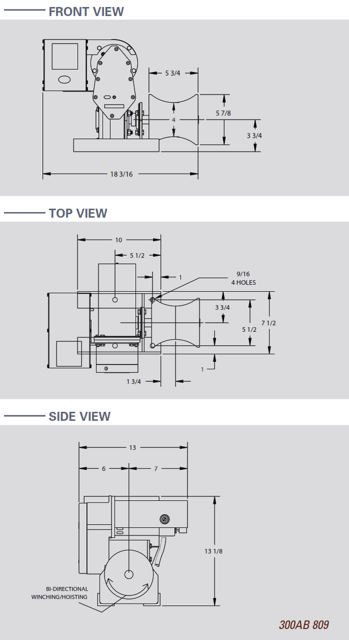 Myte Winch Hoist 300AB Foot Switch