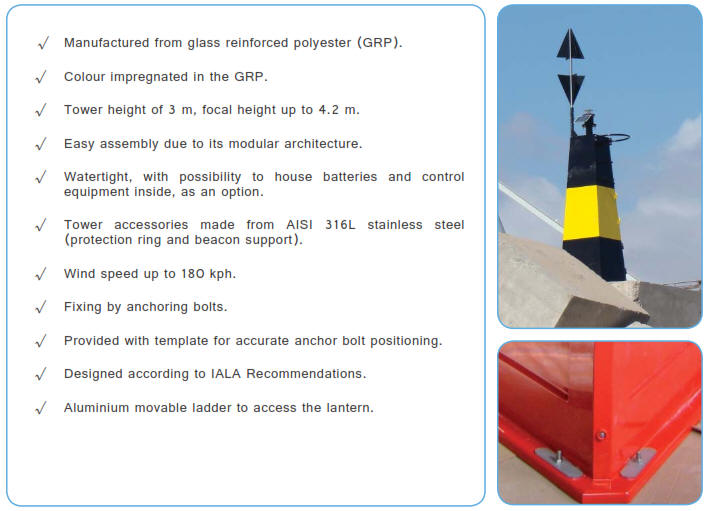 Navigational Aid Towers - Small GRP