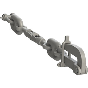 Pelican Hook Chain Stopper - NAVSEA 804-860000 - 2-3/4" to 2-3/4" Heavy Duty