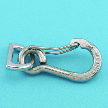 Stainless Harness Clip with D Ring Snap