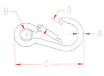 Stainless Screw Lock Spring Clip
