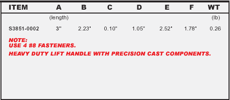 Stainless Flush Lift Handle