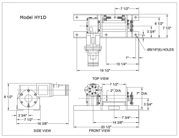 Myte Hydraulic Winch Hoist HY1D