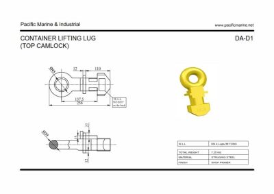 ISO Container Lifting Lug Top Holes