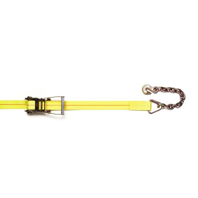 2 Inch Heavy Duty Ratchet Strap with Chain Anchor