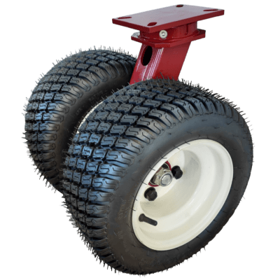 1 Metric Ton - Flanged Pneumatic Heavy Duty Caster Wheels